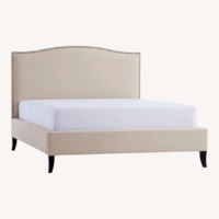 Crate & Barrel Colette Queen Upholstered Bed