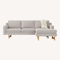 West Elm Eddy 2-Piece Reversable Sectional Sofa