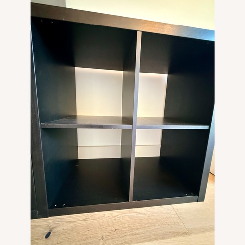 Used IKEA Kallax Dark Brown Bookcase for sale on AptDeco