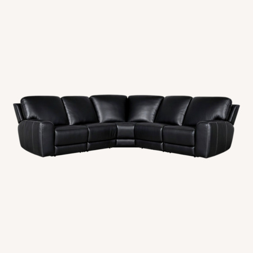 Used Torres Leather Power Reclining Sectional for sale on AptDeco