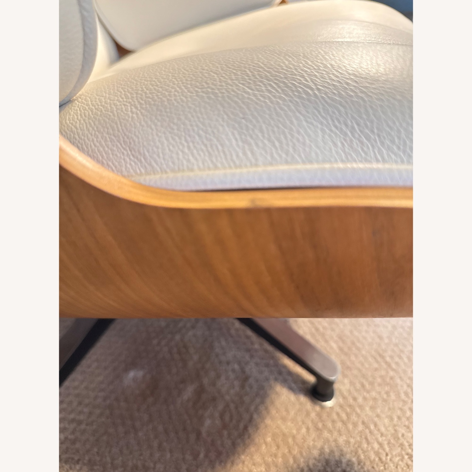 Herman Miller White Leather Recliner - image-6