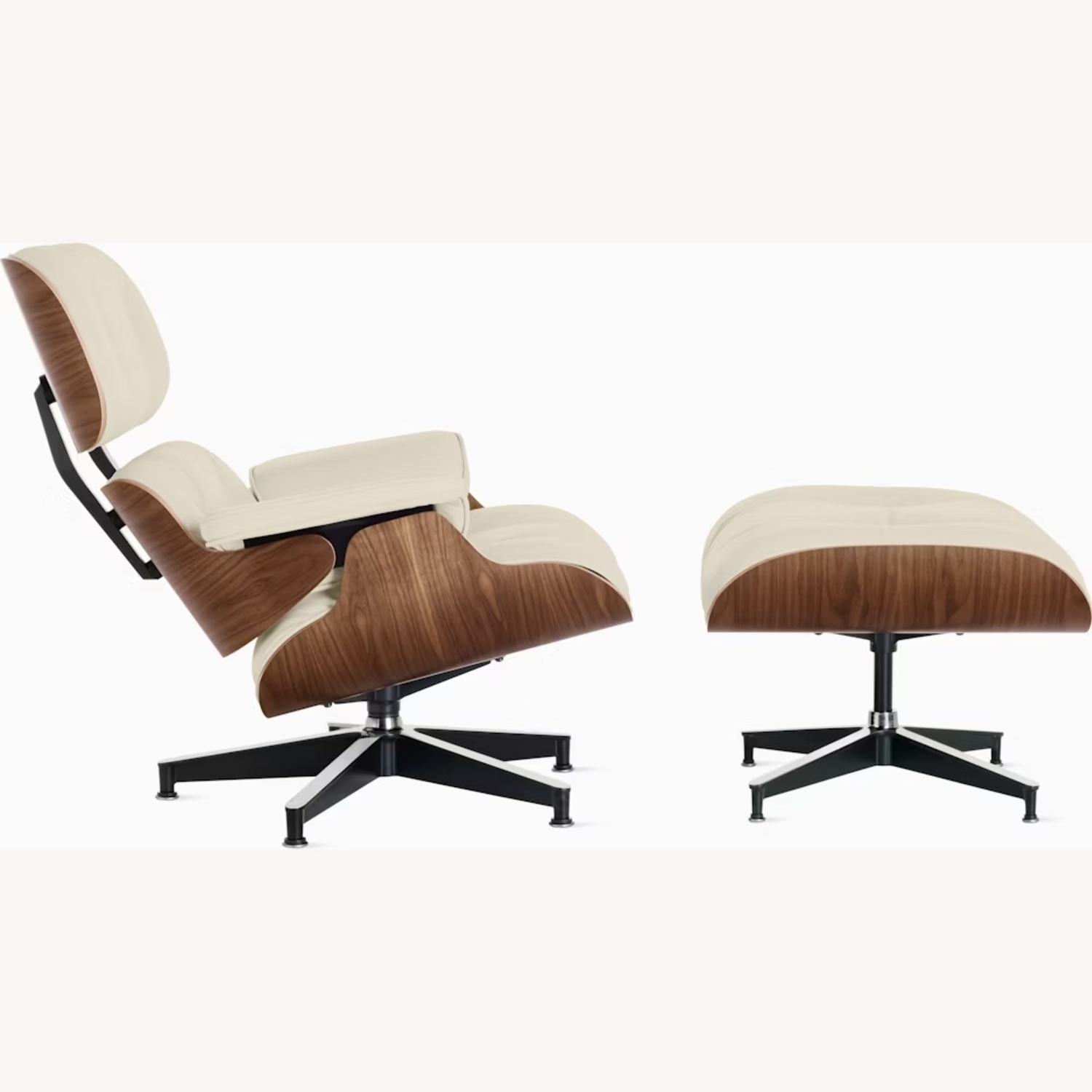 Herman Miller White Leather Recliner - image-7