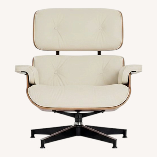 Used Herman Miller White Leather Recliner for sale on AptDeco