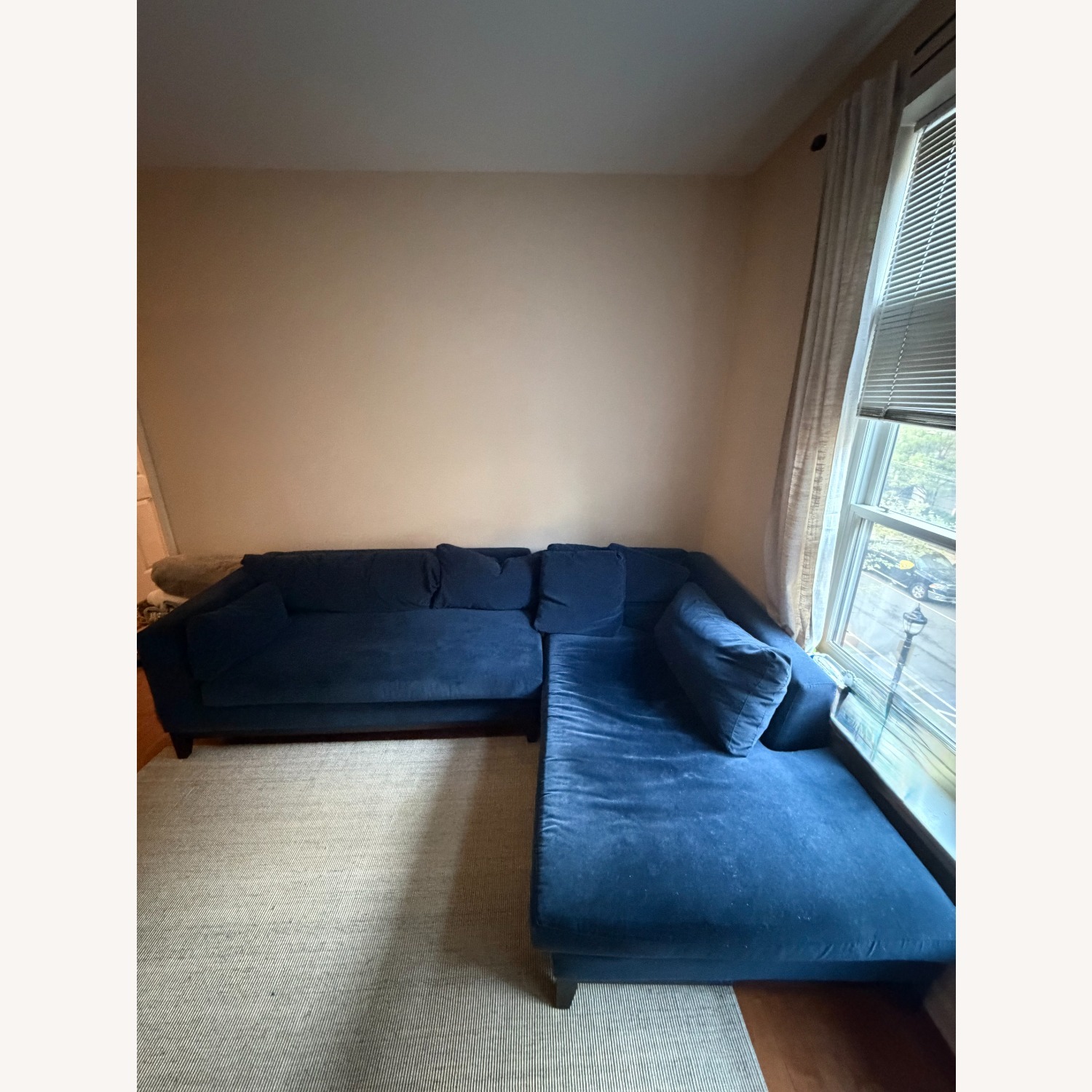 Arhaus Blue Fabric 2 Piece Sectional - image-3