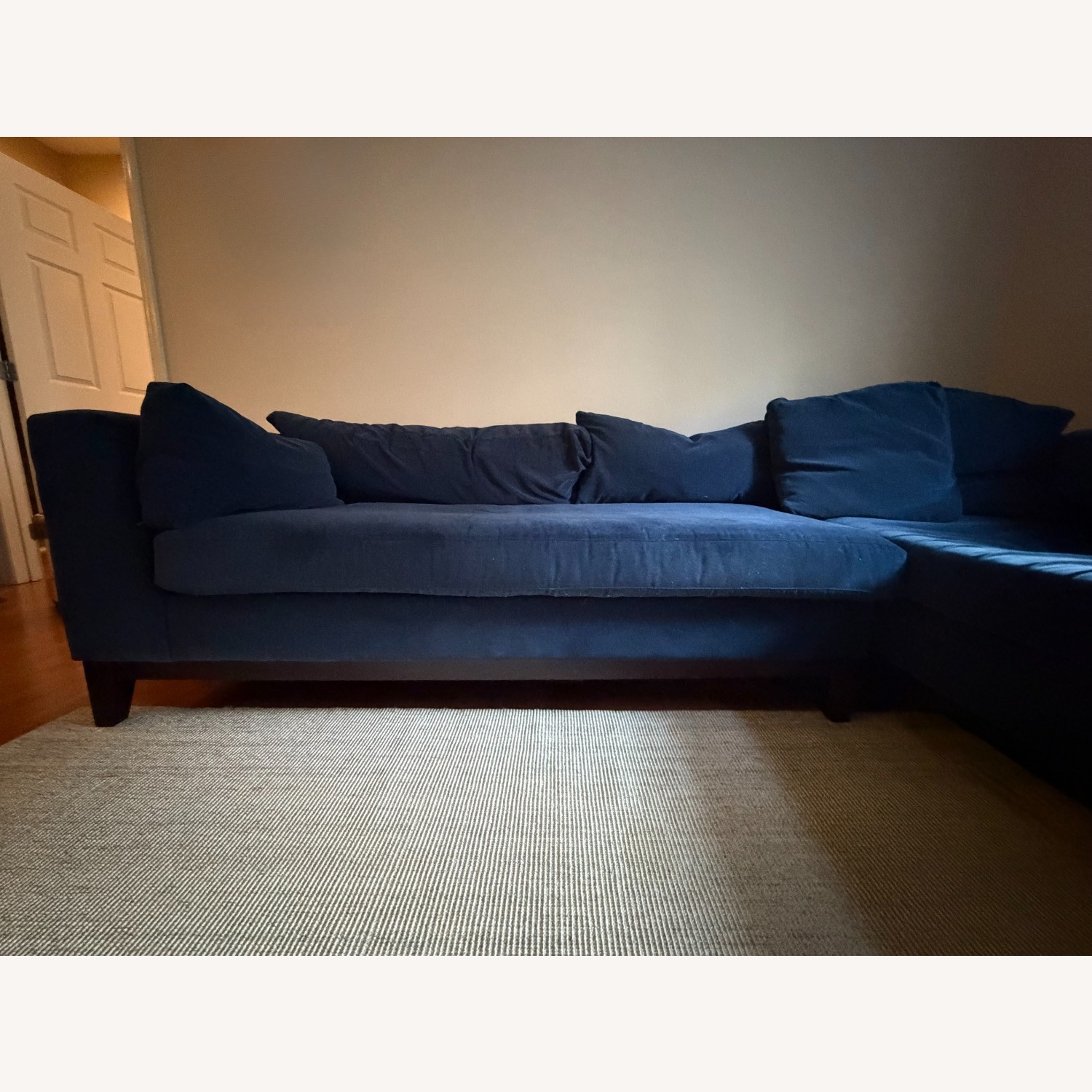 Arhaus Blue Fabric 2 Piece Sectional - image-1
