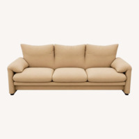 Cassina Maralunga Natural Fabric 3-Seater Sofa