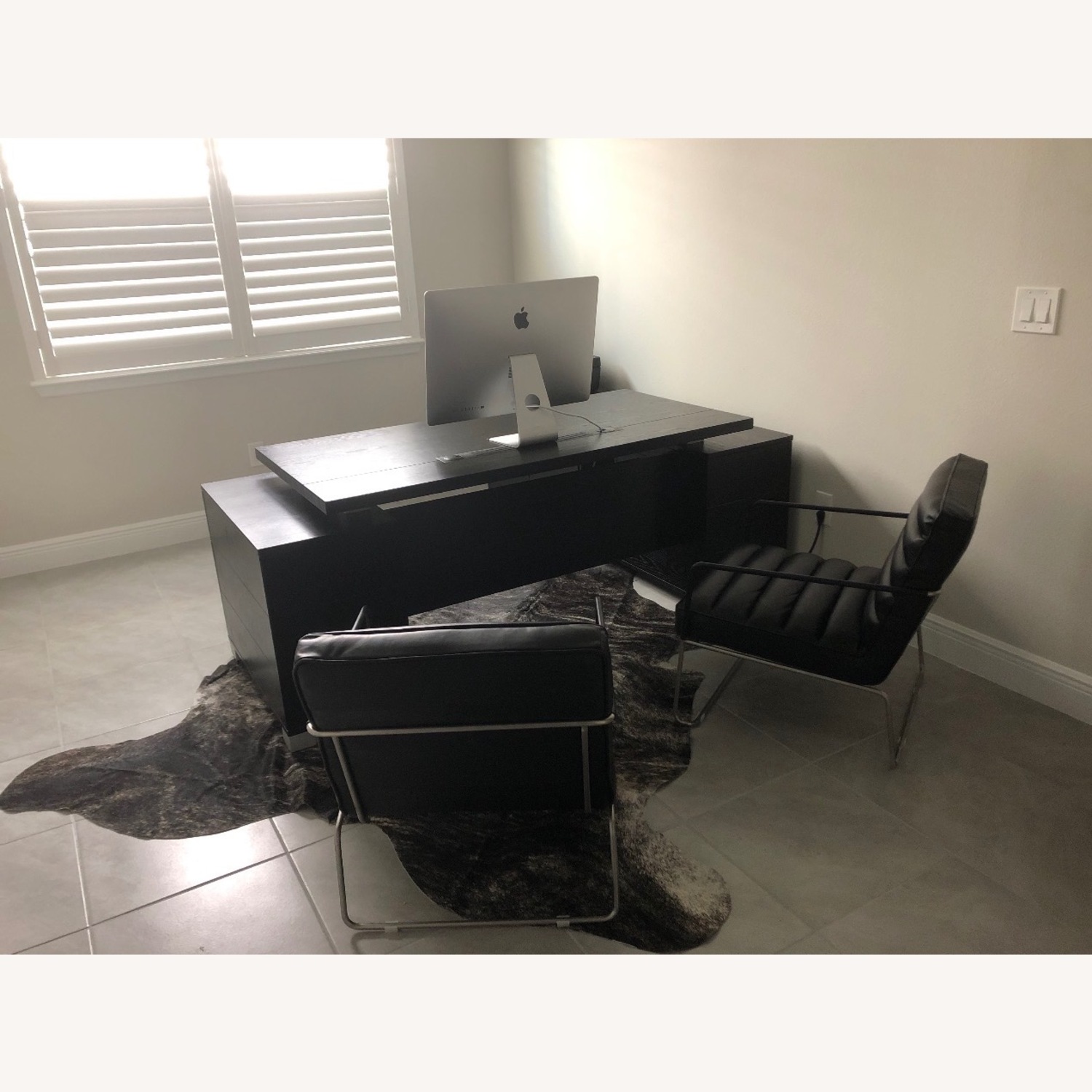 Ford Desk with Return - Black - image-2