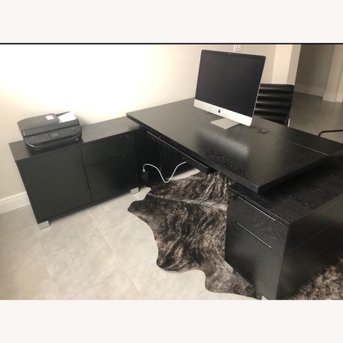 Used Ford Desk with Return - Black for sale on AptDeco