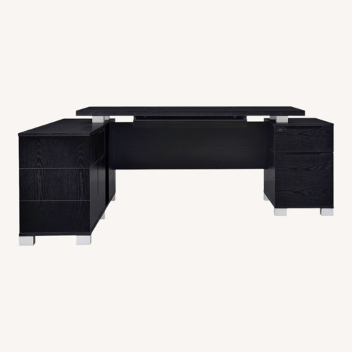 Used Ford Desk with Return - Black for sale on AptDeco