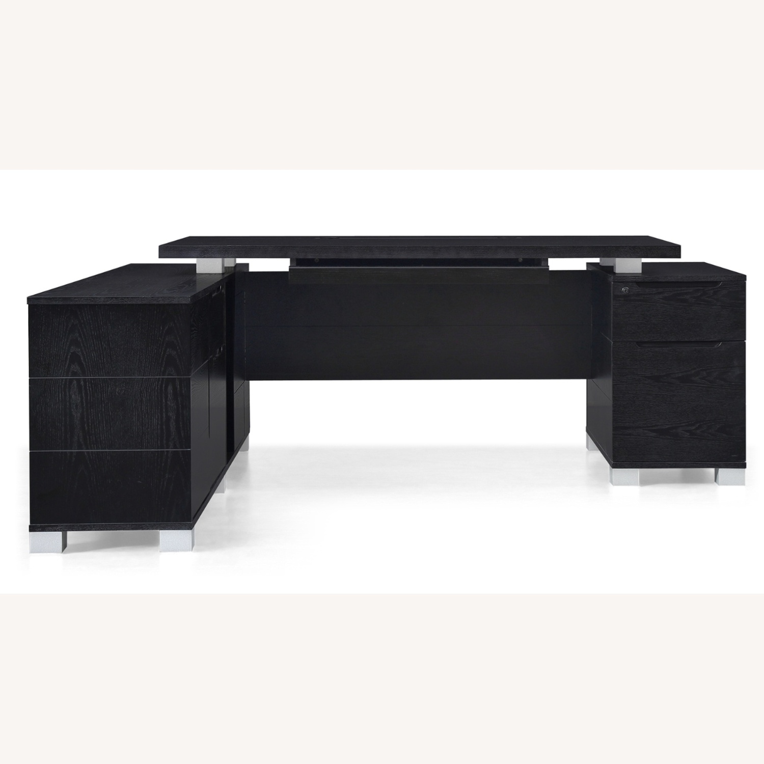 Ford Desk with Return - Black - image-4