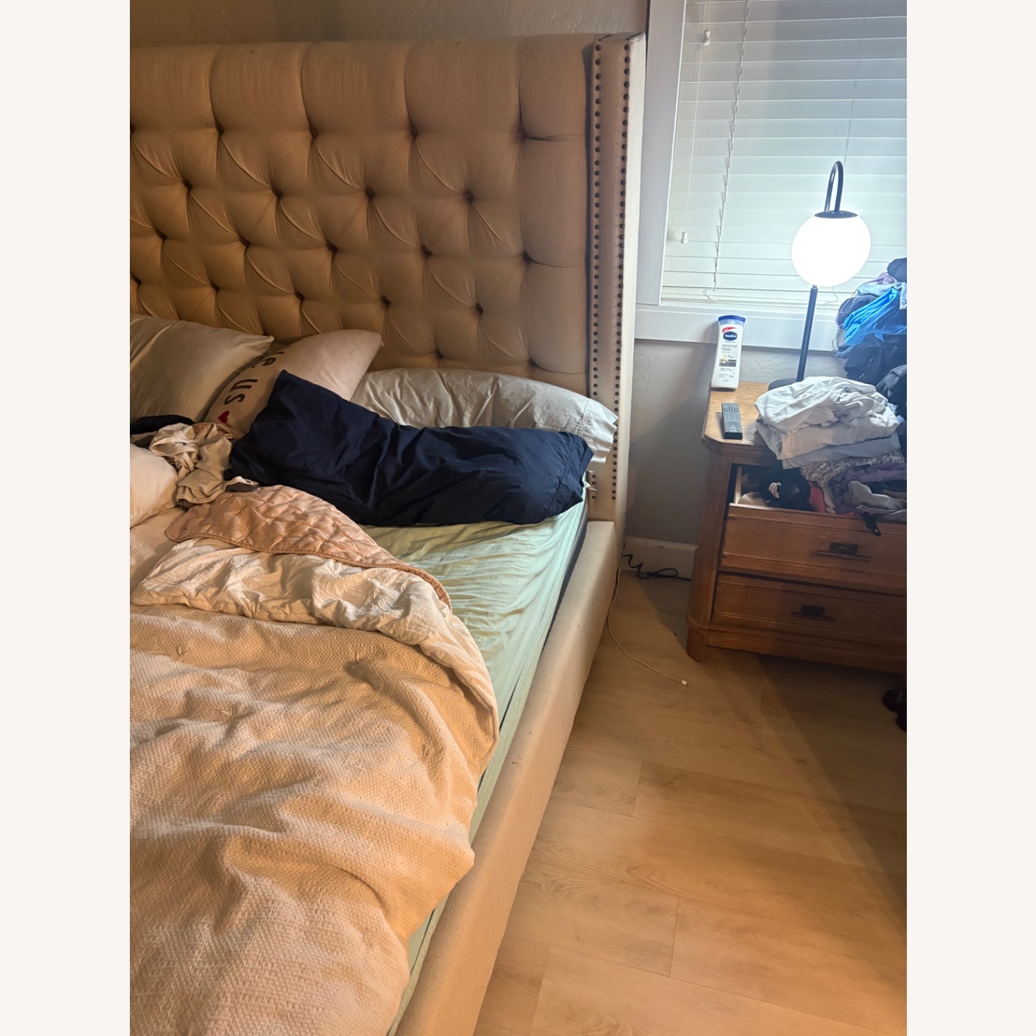 Pottery Barn King Bed Headboard - image-3