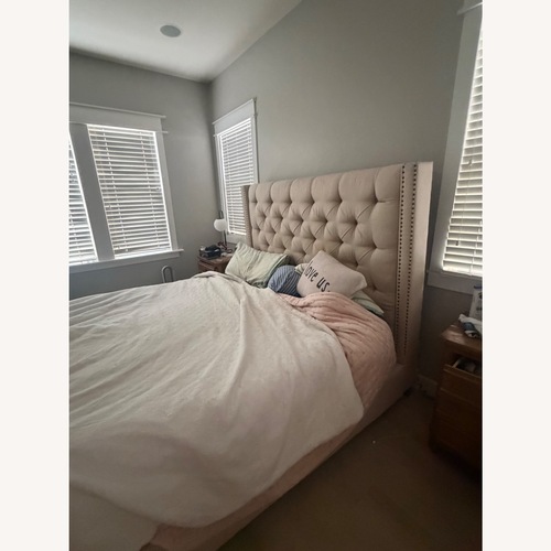 Used Pottery Barn King Bed Headboard for sale on AptDeco