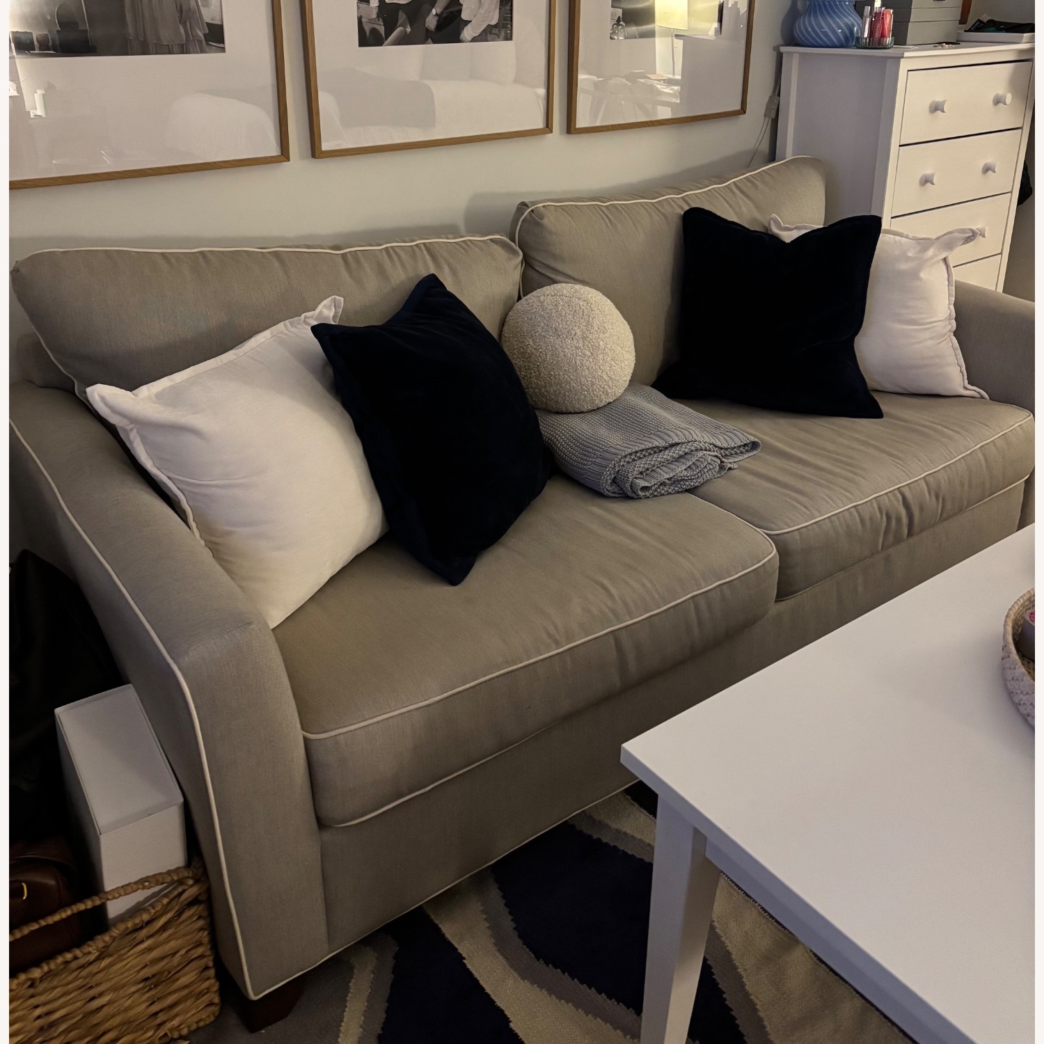 Raymour & Flanigan Caruso Gray Couch - image-2