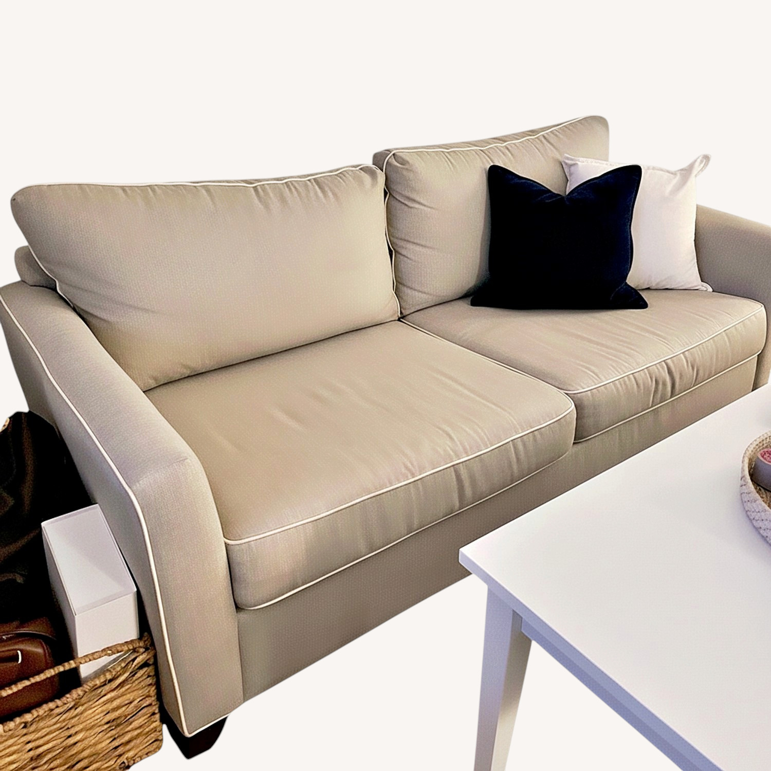 Raymour & Flanigan Caruso Gray Couch - image-5