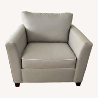 Raymour & Flanigan Caruso Light Gray Chair and a Half