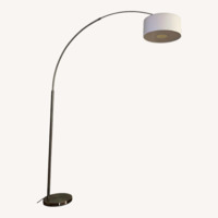 Amazon Silver Metal Floor Lamp