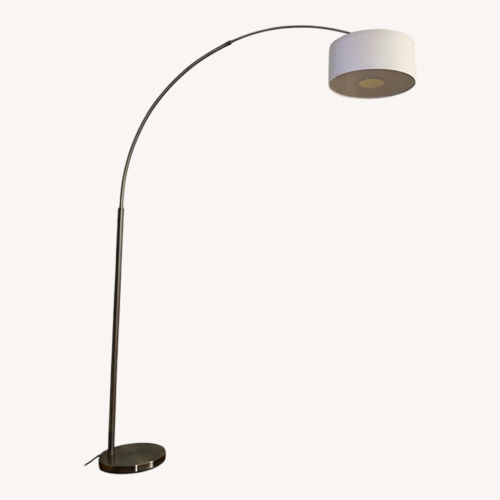 Used Amazon Silver Metal Floor Lamp for sale on AptDeco