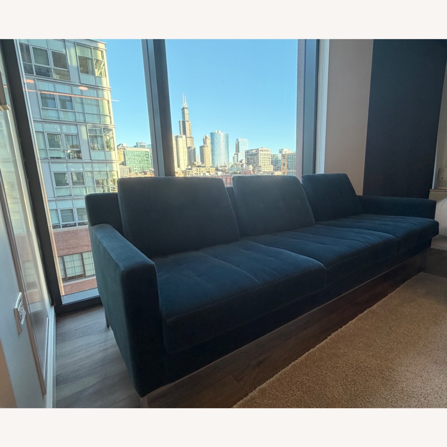 Coalesse Millbrae Blue Sofa - image-3