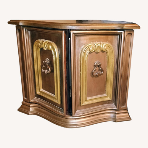 Used Dark Brown Wood Side Table for sale on AptDeco