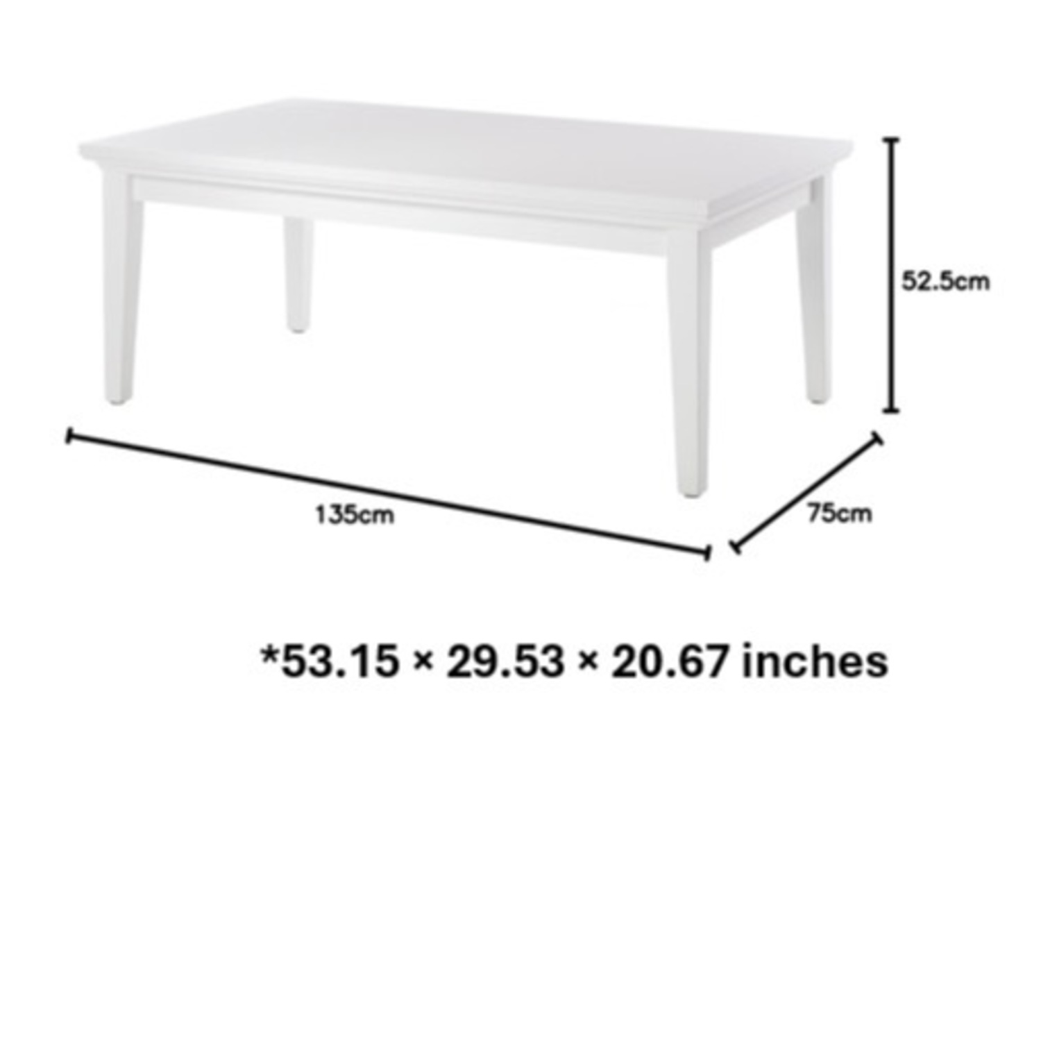 Tvilum Maison Park White Wood Coffee Table - image-2