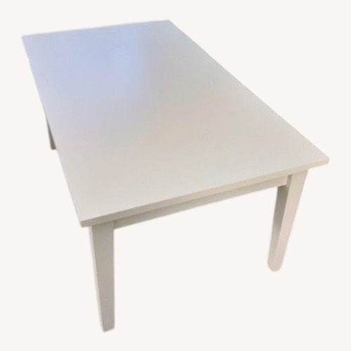 Used Tvilum Maison Park White Wood Coffee Table for sale on AptDeco