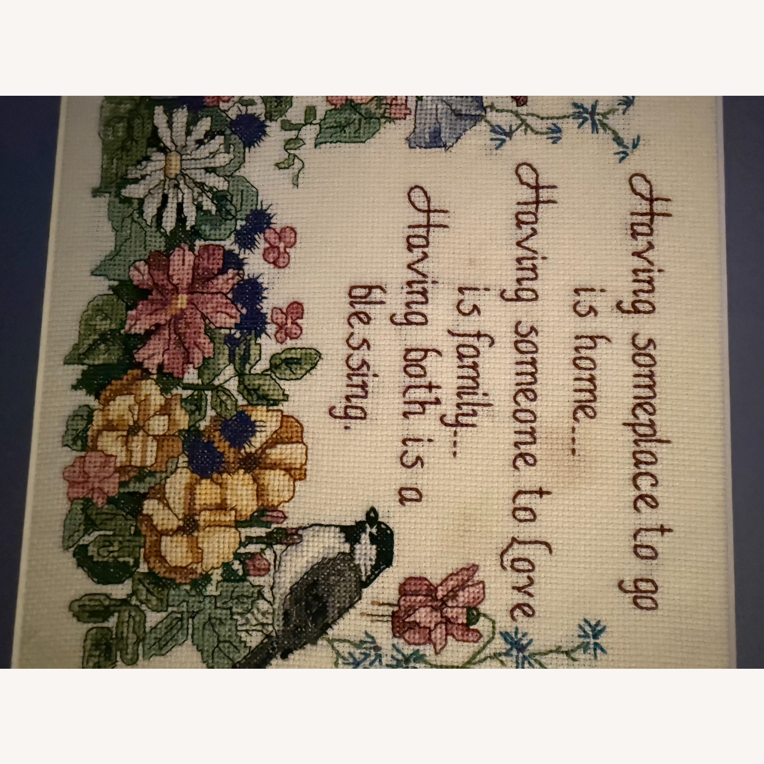 Flowery Verse Cross-Stitch - image-2