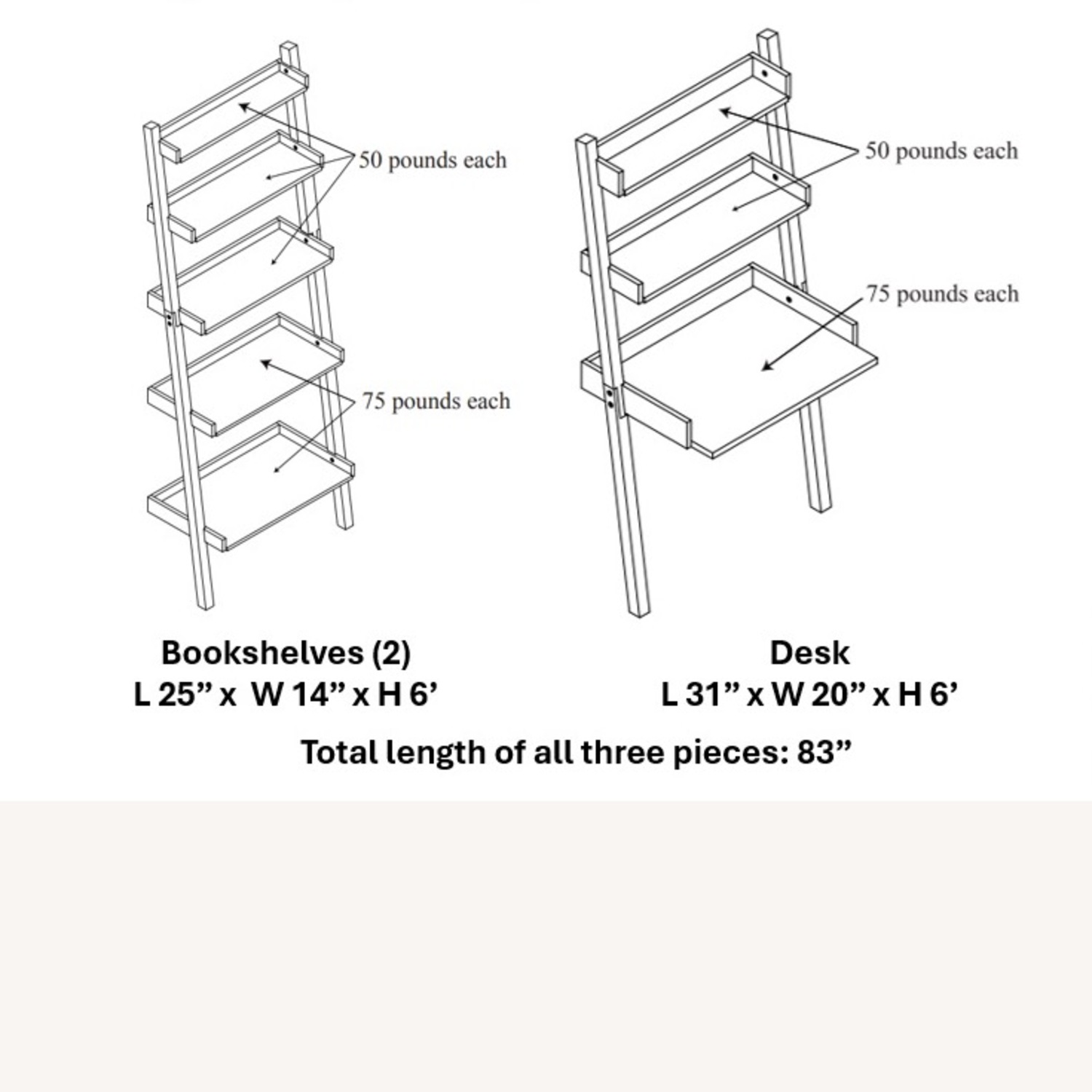 Container Store Linea White Wood Bookcase - image-2