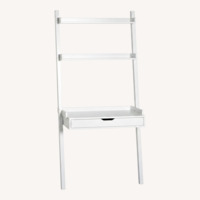 Container Store Linea White Wood Bookcase