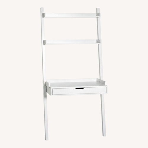 Used Container Store Linea White Wood Bookcase for sale on AptDeco