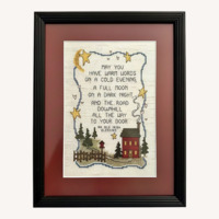 Old Irish Blessing Cross-Stitch Sampler