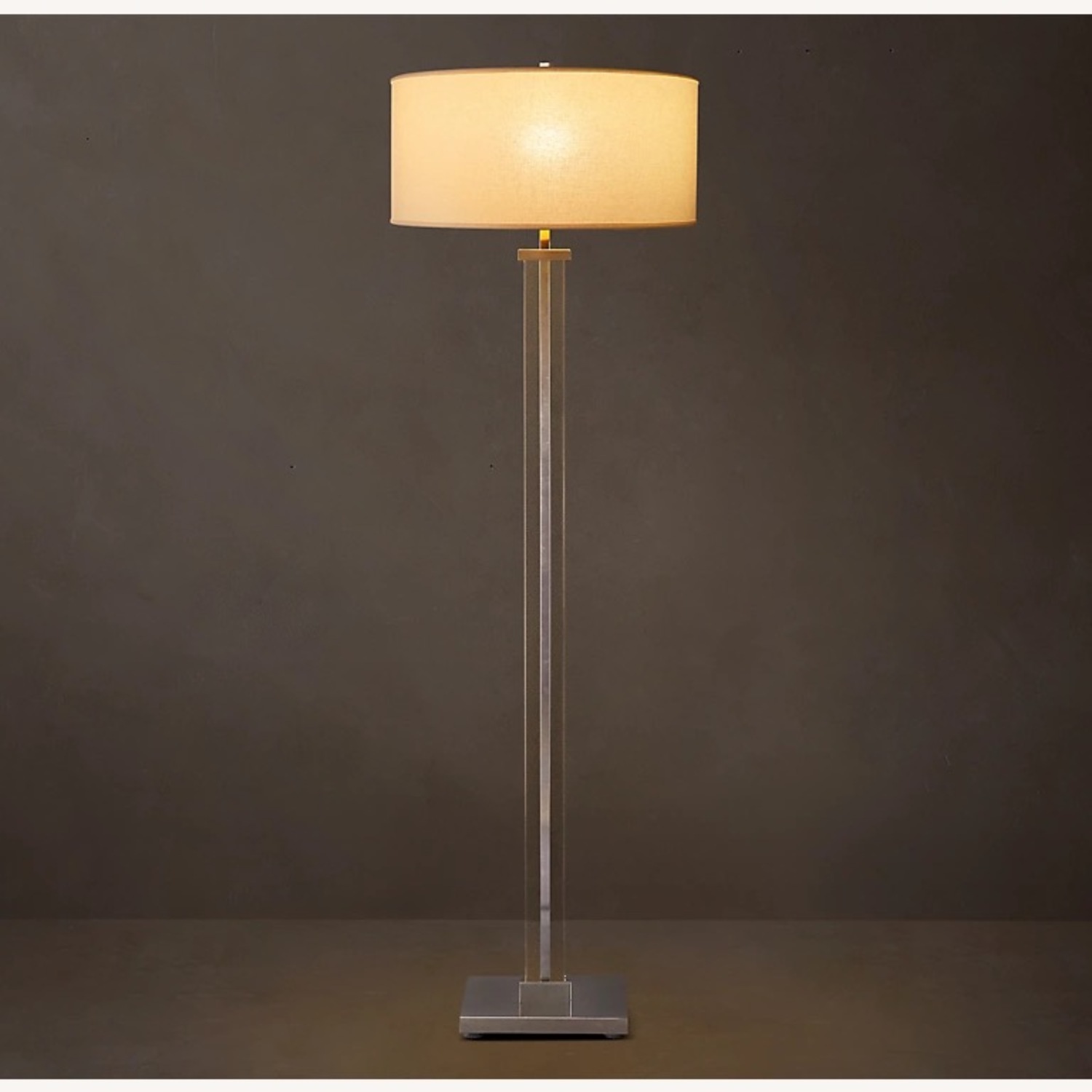 Restoration Hardware Silver Floor Lamp - image-1