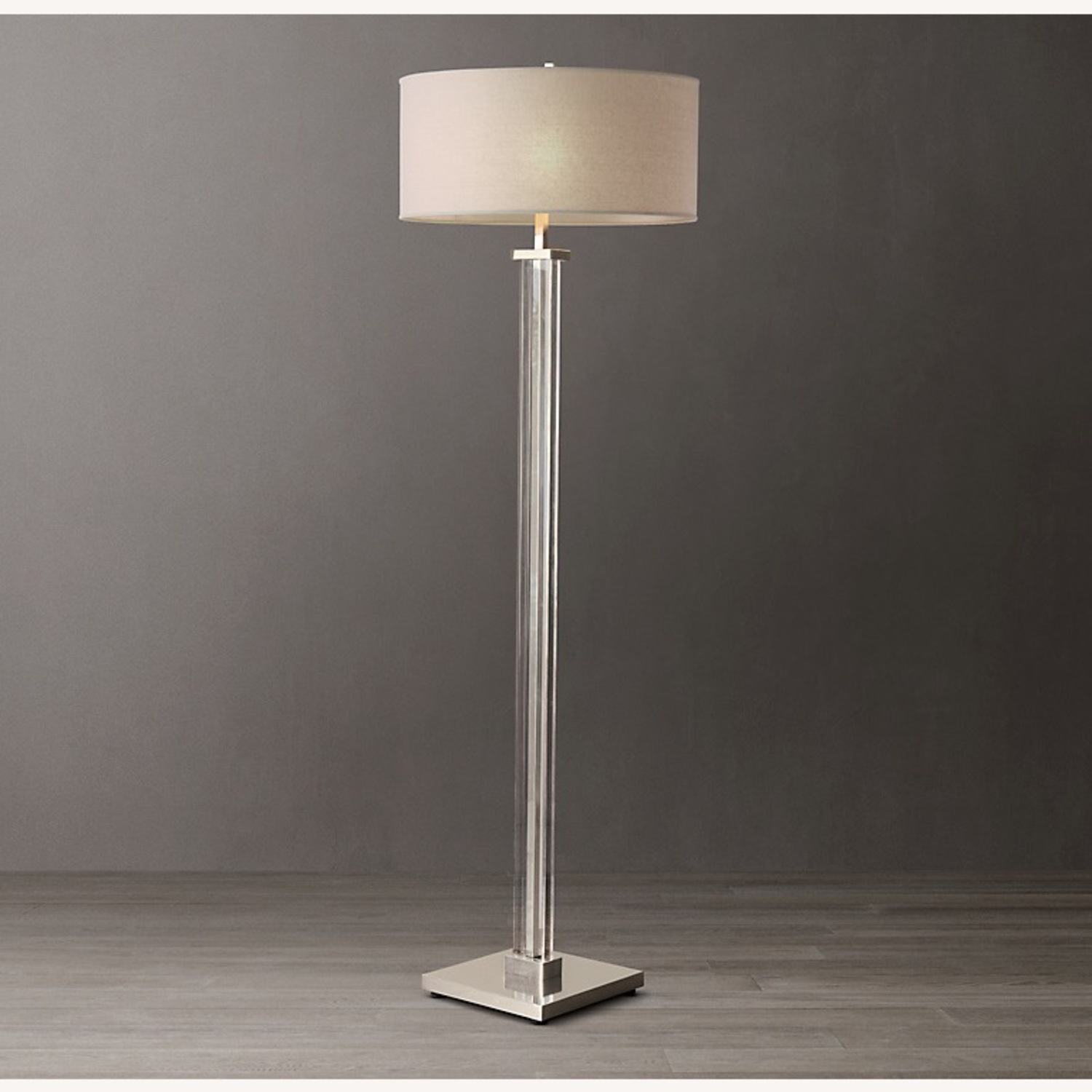 Restoration Hardware Silver Floor Lamp - image-2