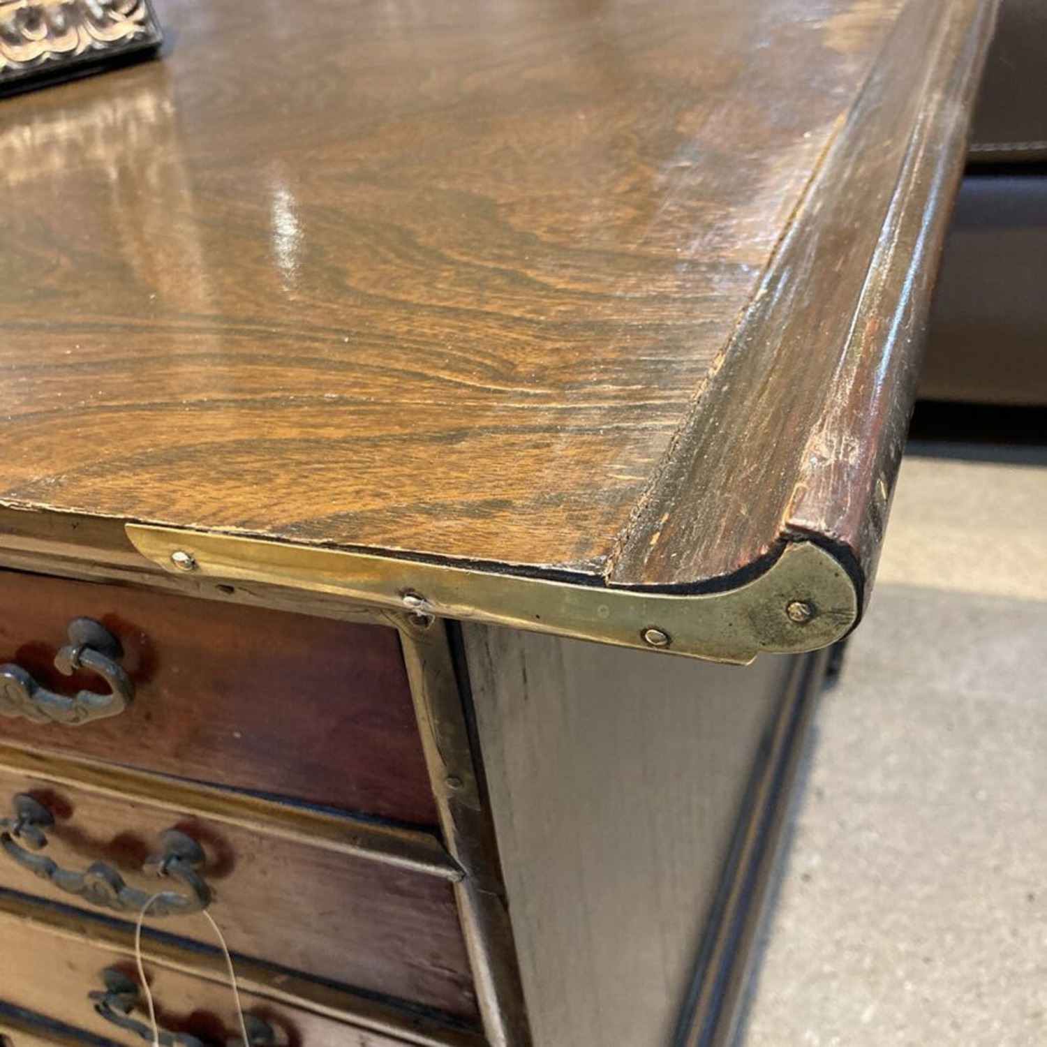 Hand Painted Tibetan w Drawers Coffee Table - image-8