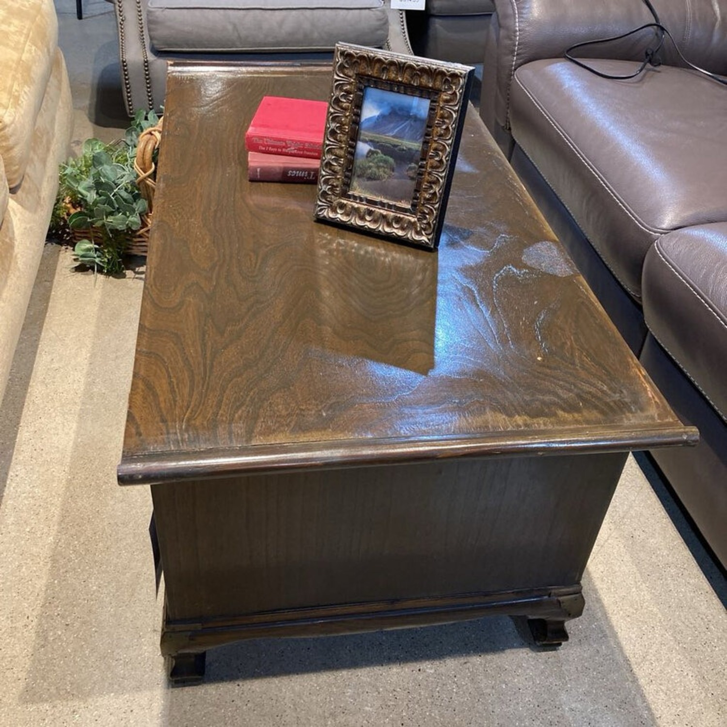 Hand Painted Tibetan w Drawers Coffee Table - image-3