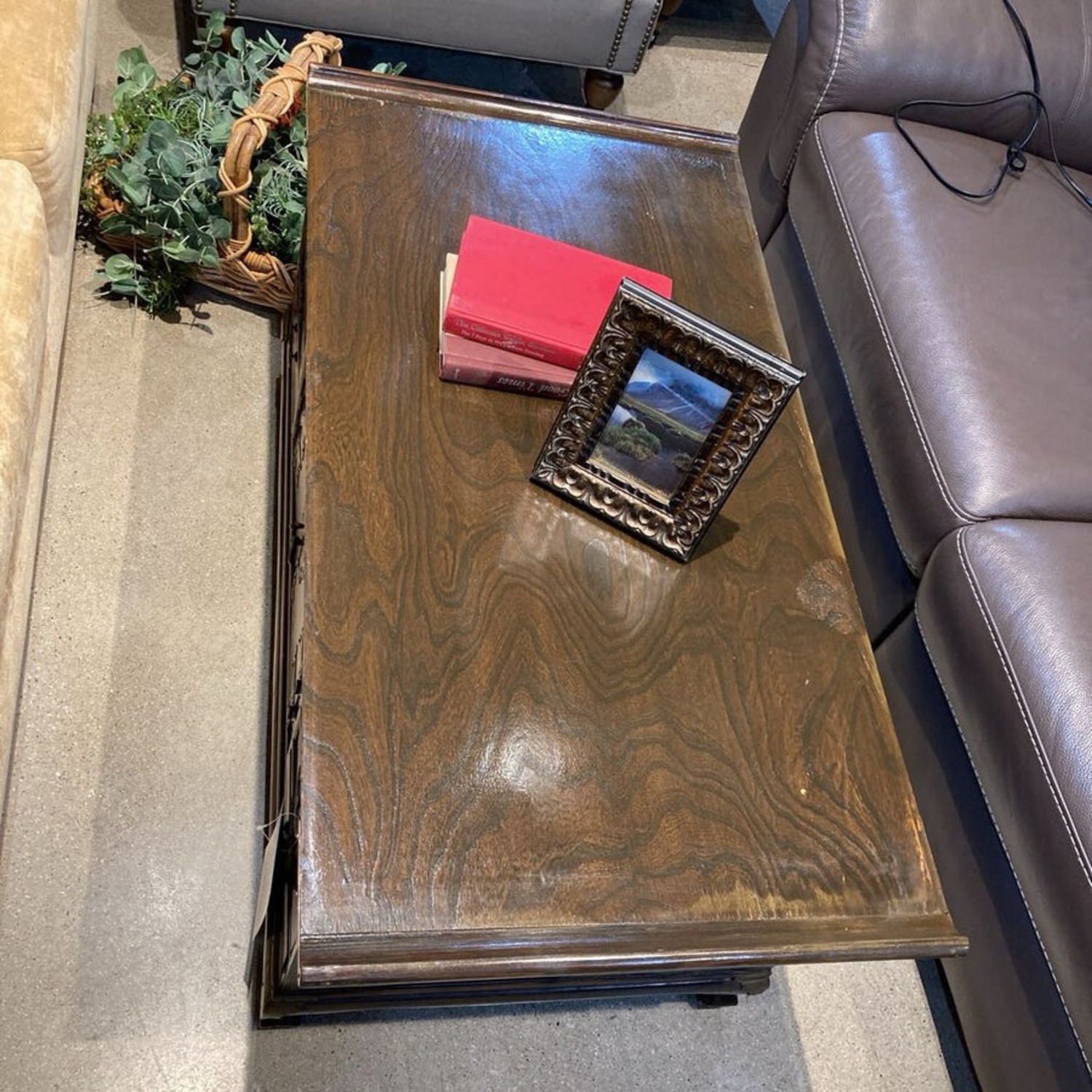 Hand Painted Tibetan w Drawers Coffee Table - image-4