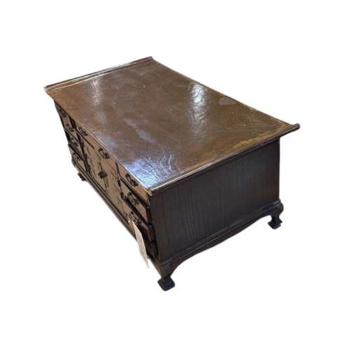 Used Hand Painted Tibetan w Drawers Coffee Table for sale on AptDeco