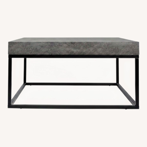 Used Temahome Petra Black Composite Coffee Table for sale on AptDeco