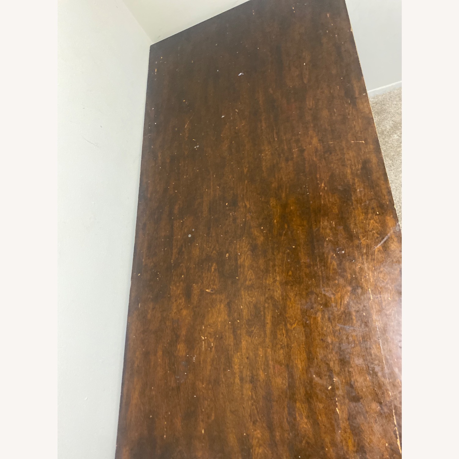 Dark Brown Wood Desk - image-3