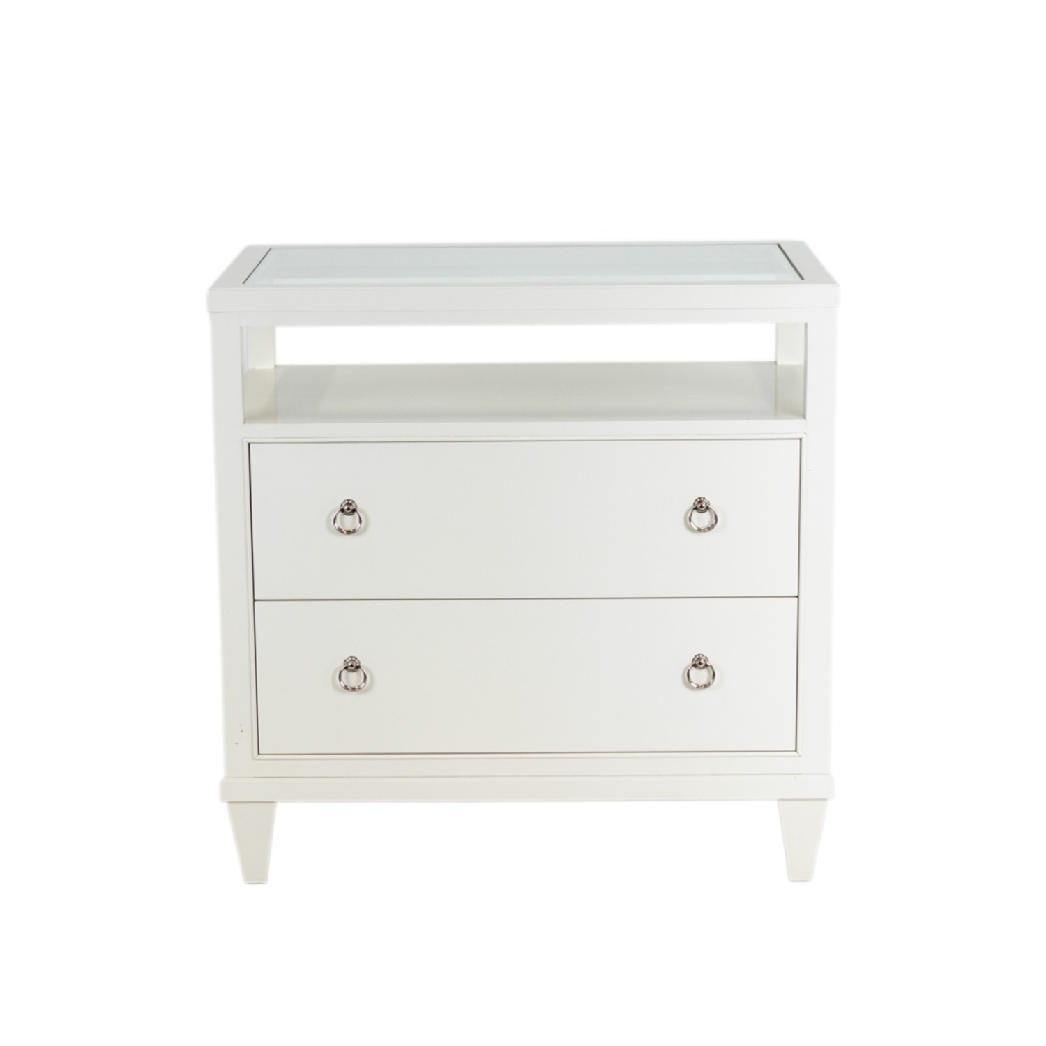 Ethan Allen Heston White Nightstand - Pair - image-7
