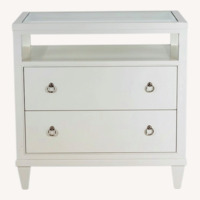 Ethan Allen Heston White Nightstand - Pair