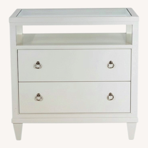 Used Ethan Allen Heston White Nightstand - Pair for sale on AptDeco