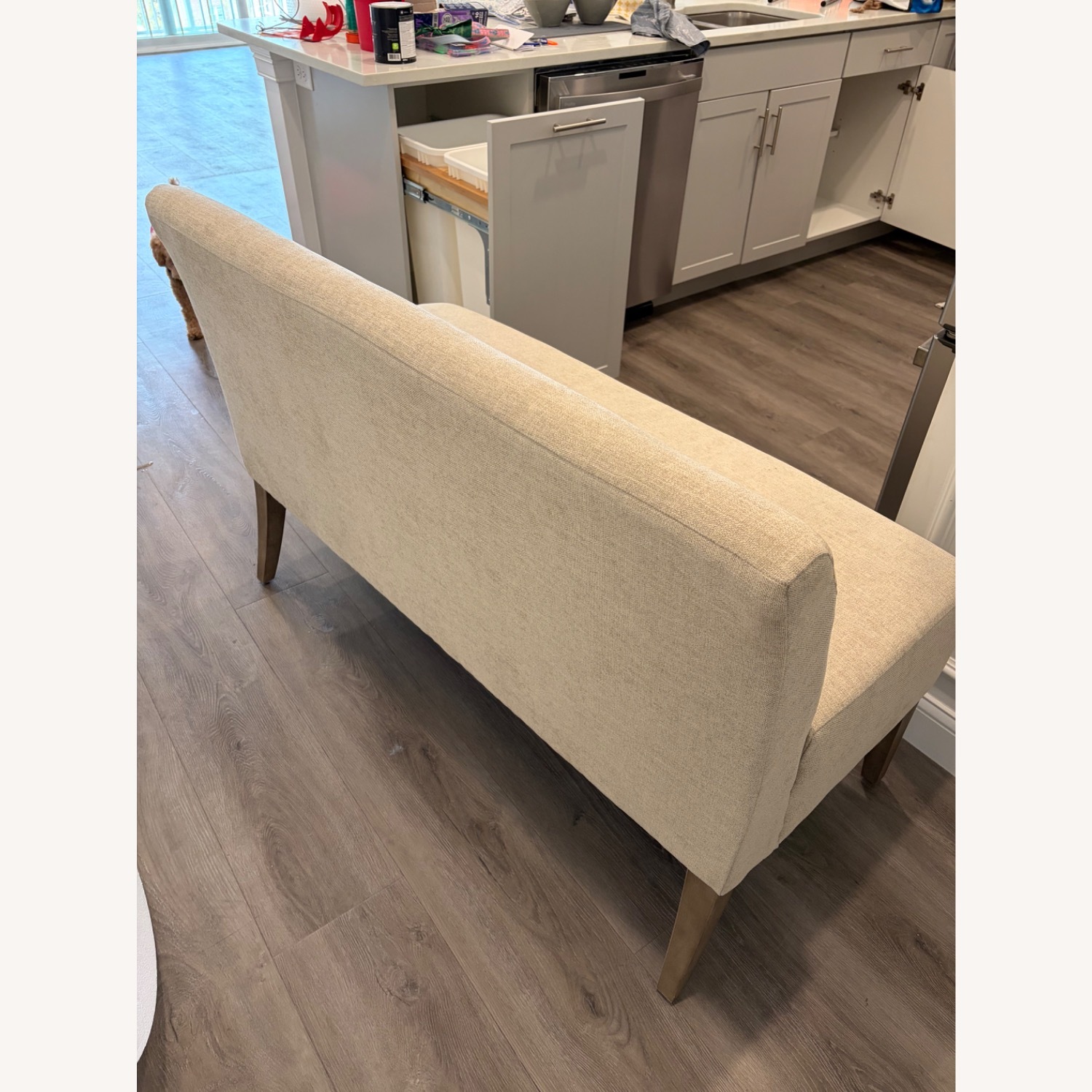 Pottery Barn Natural Modular Upholstered Banquette - image-2