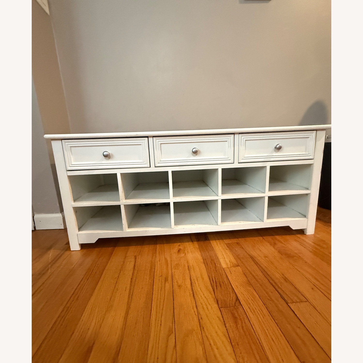 Upholstered Shoes Bench Storage - image-2