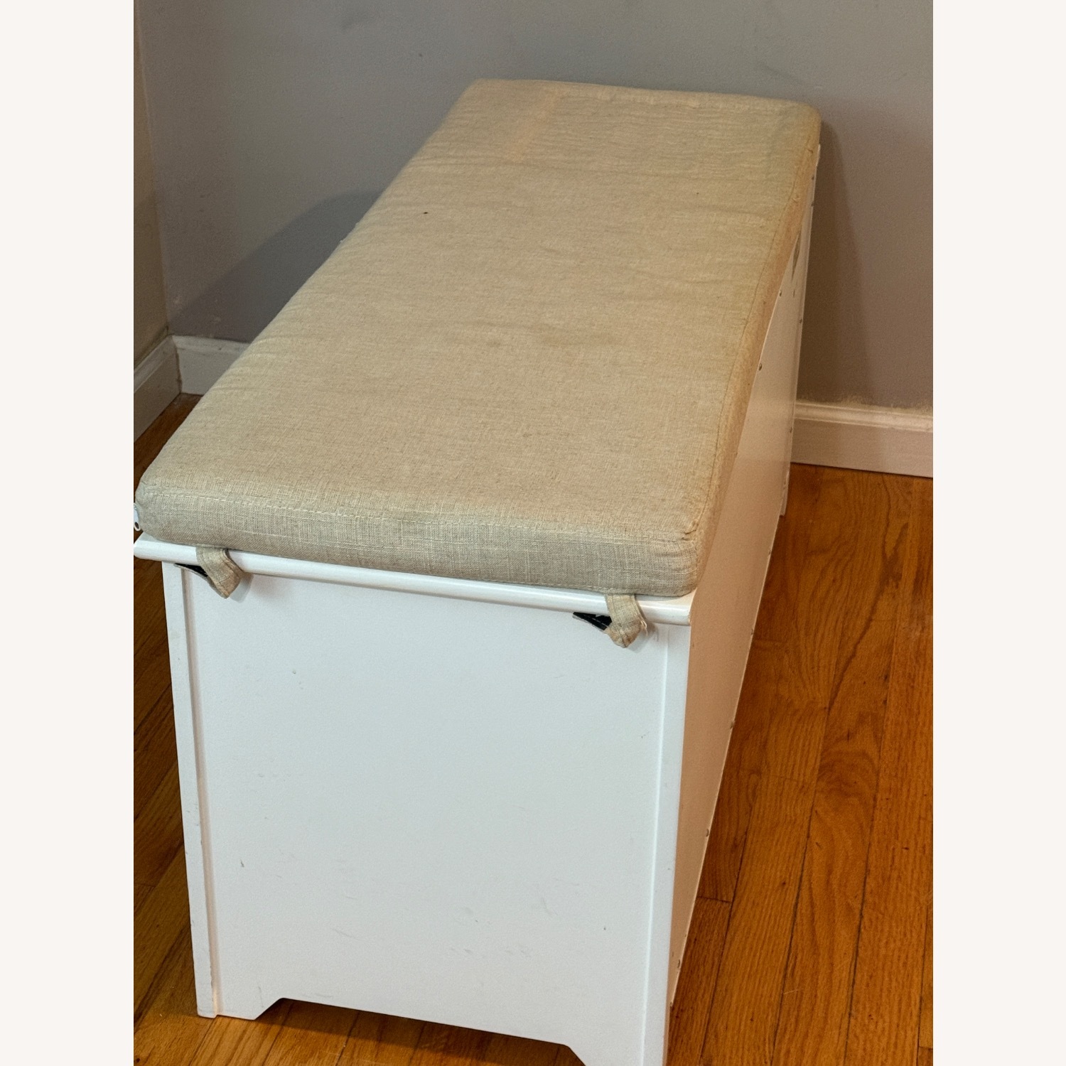 Upholstered Shoes Bench Storage - image-3