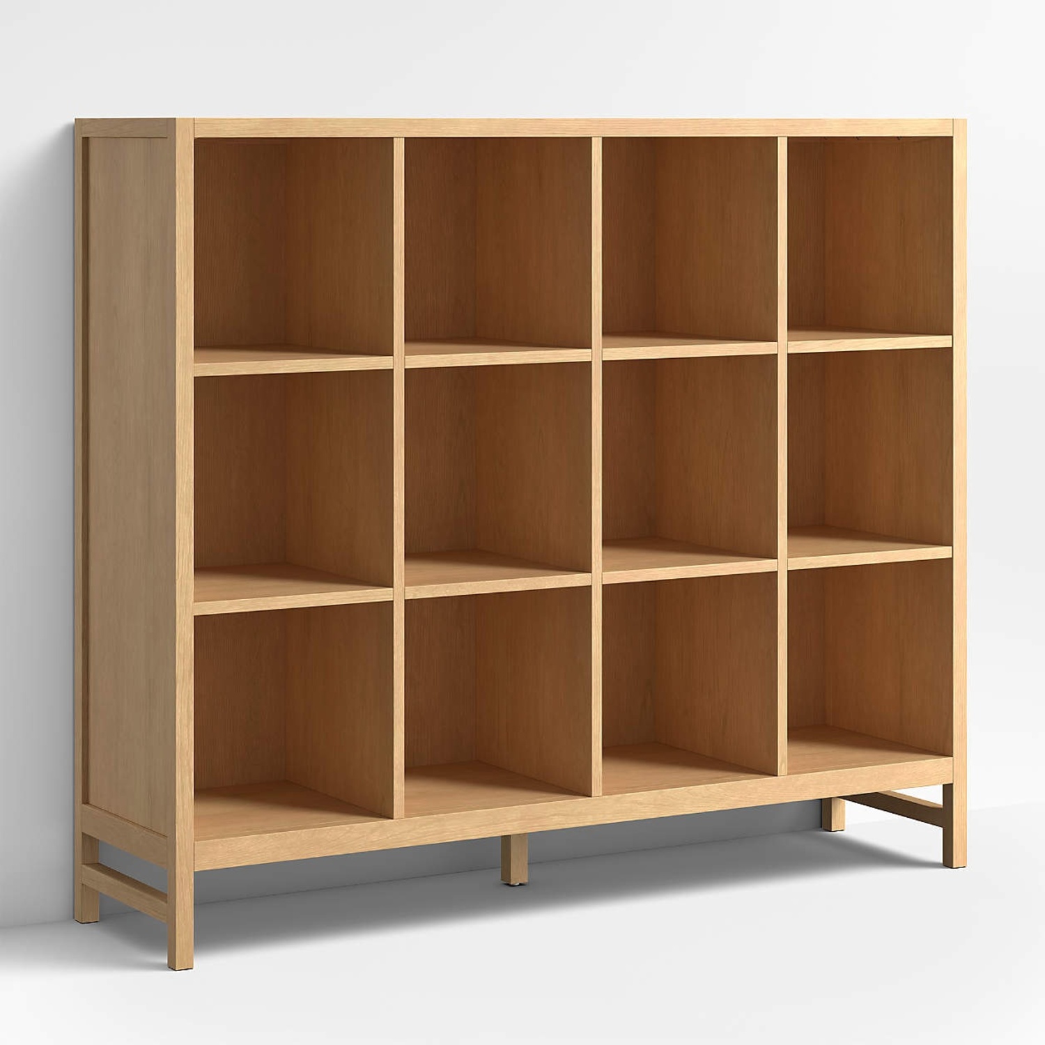 Crate & Kids Rue 52" White Wood 12-Cube Bookcase - image-5