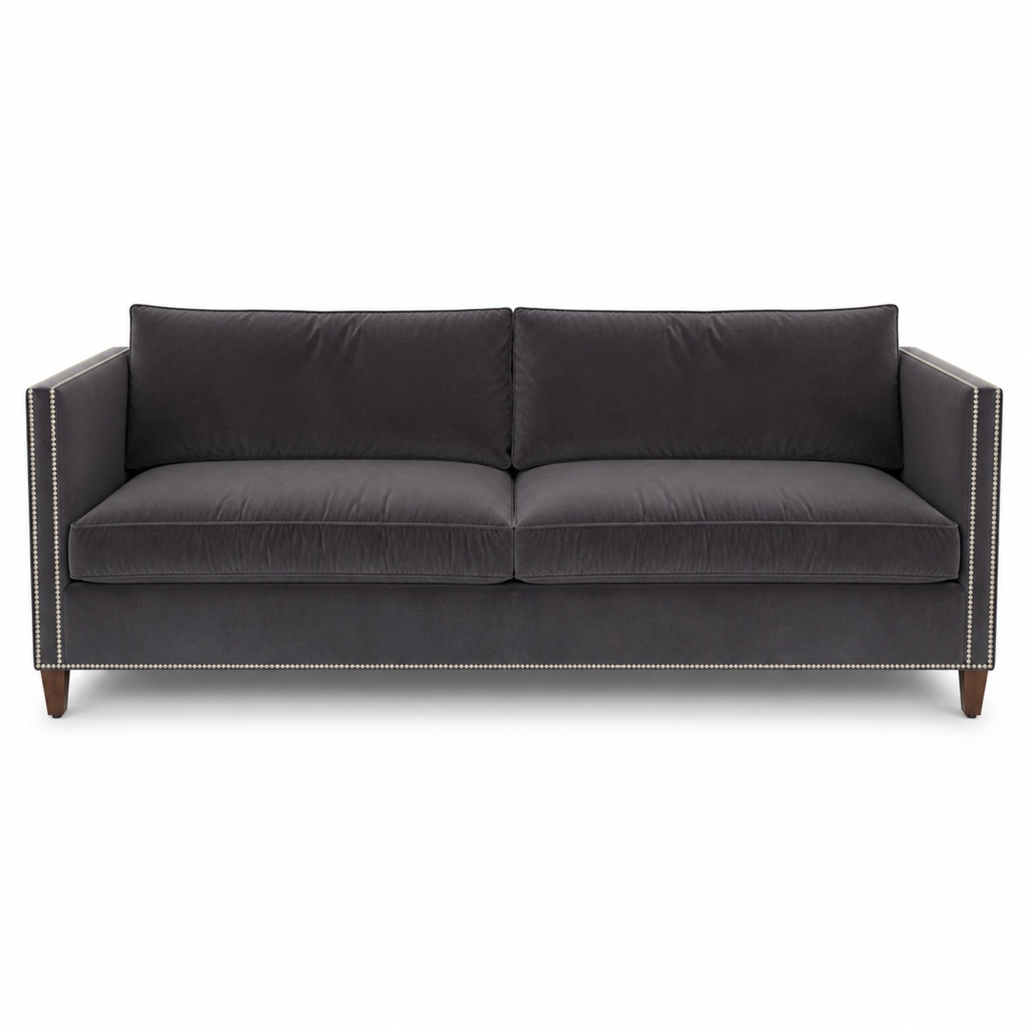 ABC Carpet and Home Cobble Hill Dark Gray Sofa - image-7