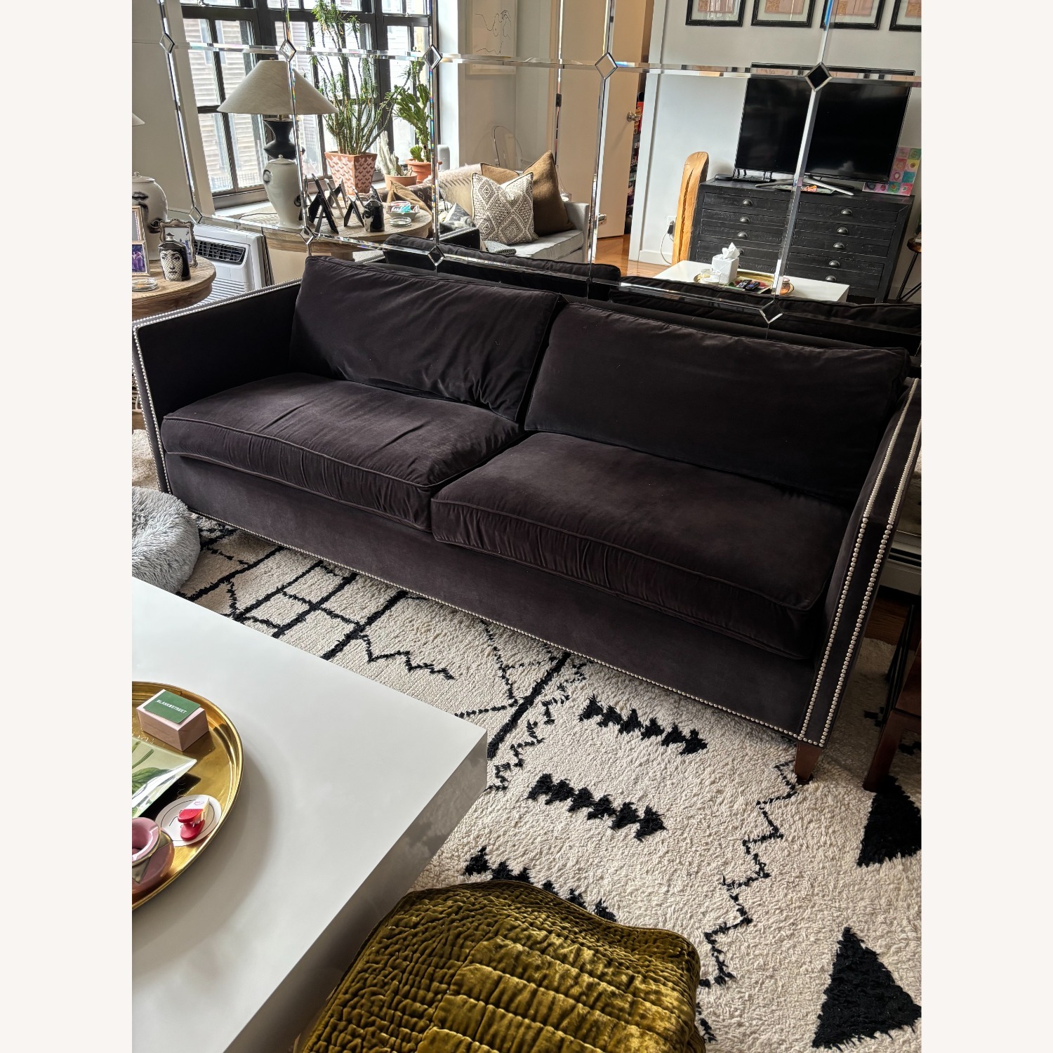 ABC Carpet and Home Cobble Hill Dark Gray Sofa - image-4