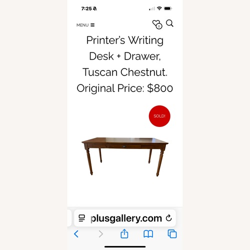 Used Pottery Barn Printer's  Writing Desk for sale on AptDeco