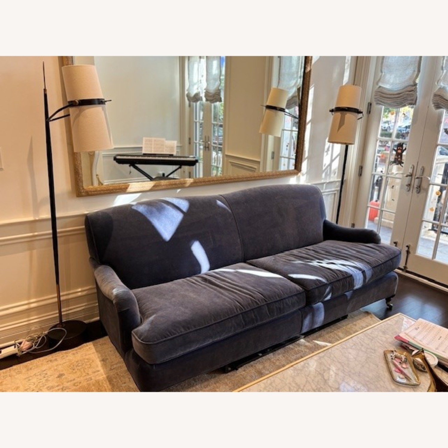 Mitchell Gold + Bob Williams London Blue 2 Seater Sofa - image-1