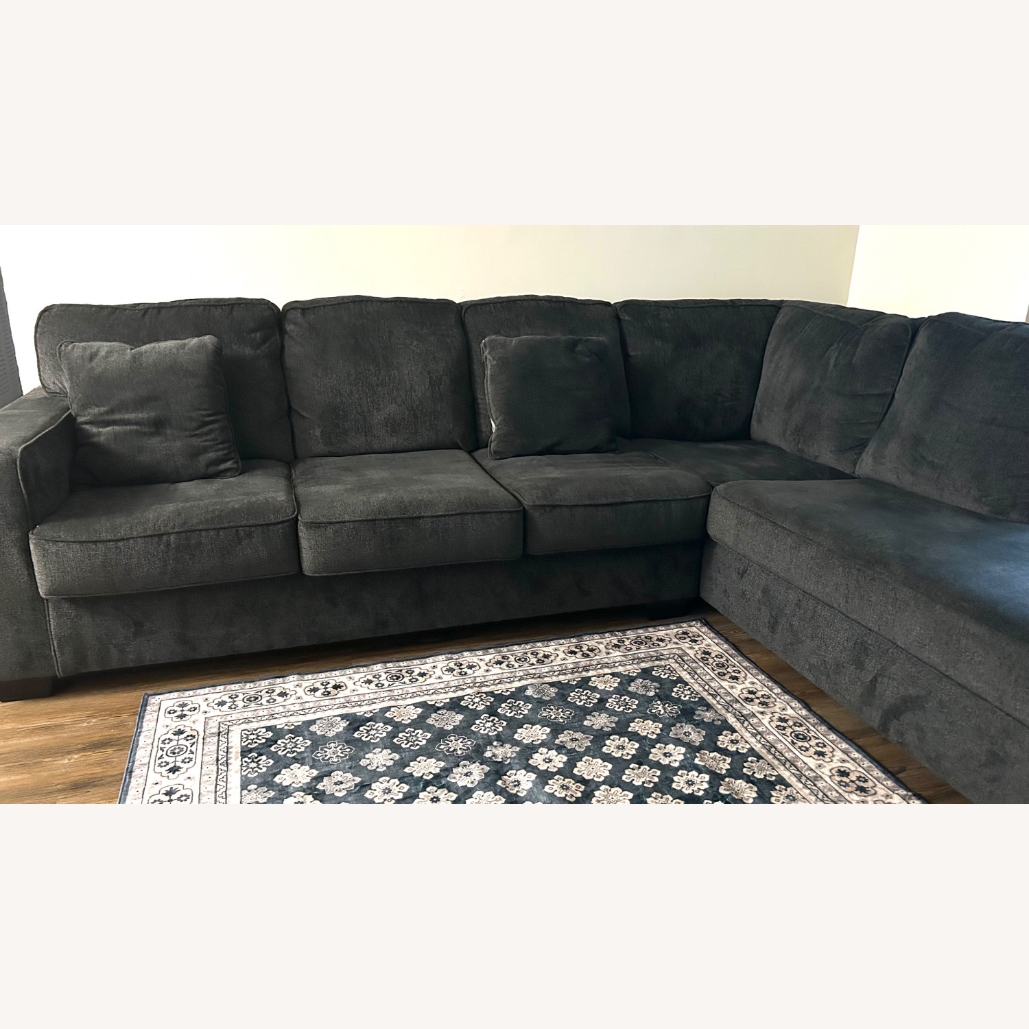 Raymour & Flanigan Adelson Slate Gray 2 Piece Sectional - image-1